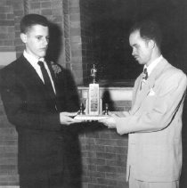 Angus Sterling Accepts Most Valuable Reserve Award